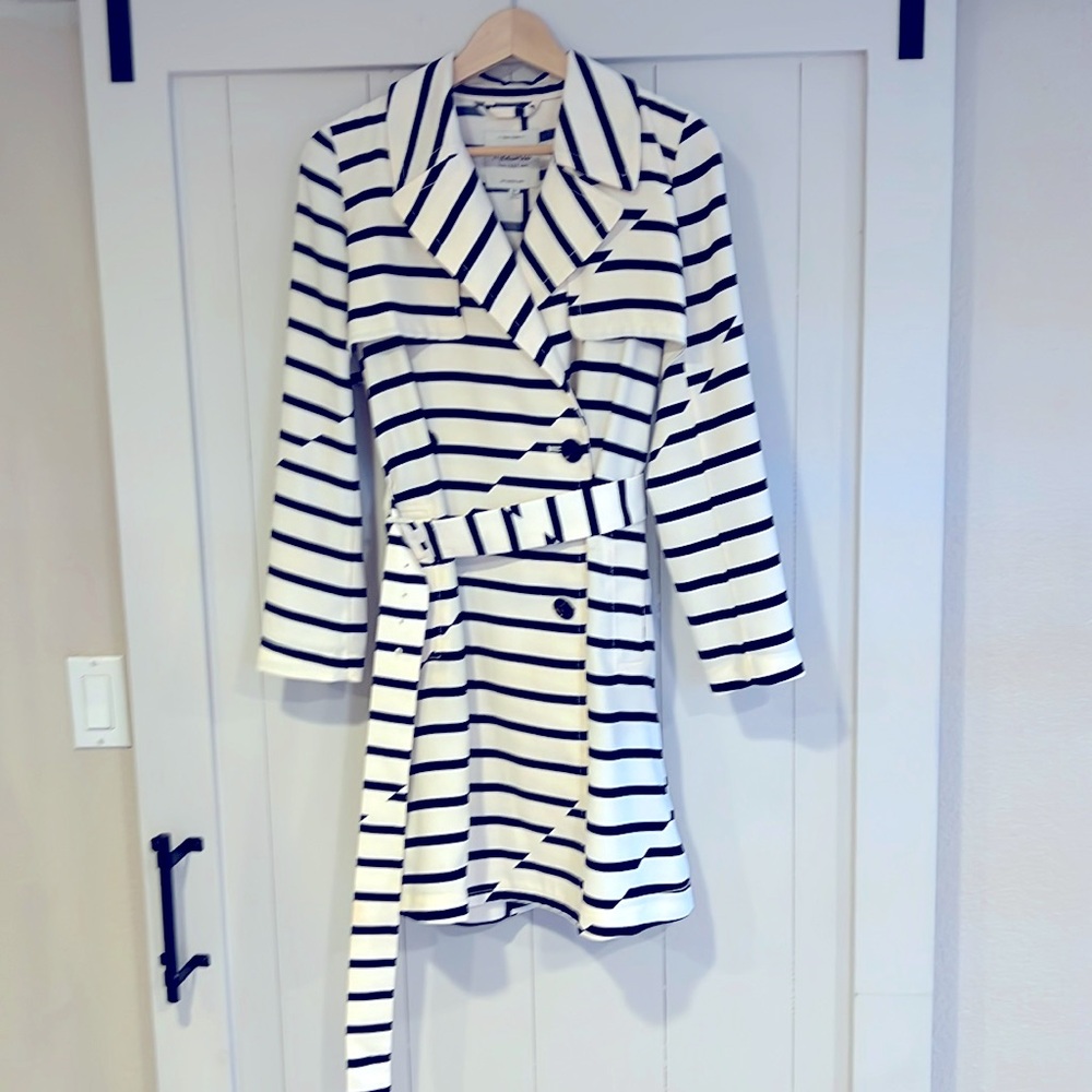 Madewell black and white striped jacket